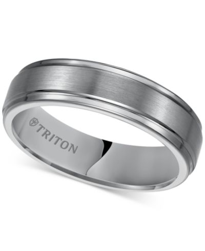 Кольцо Triton Men's Tungsten Carbide 6mm Comfort Fit Wedding Band
