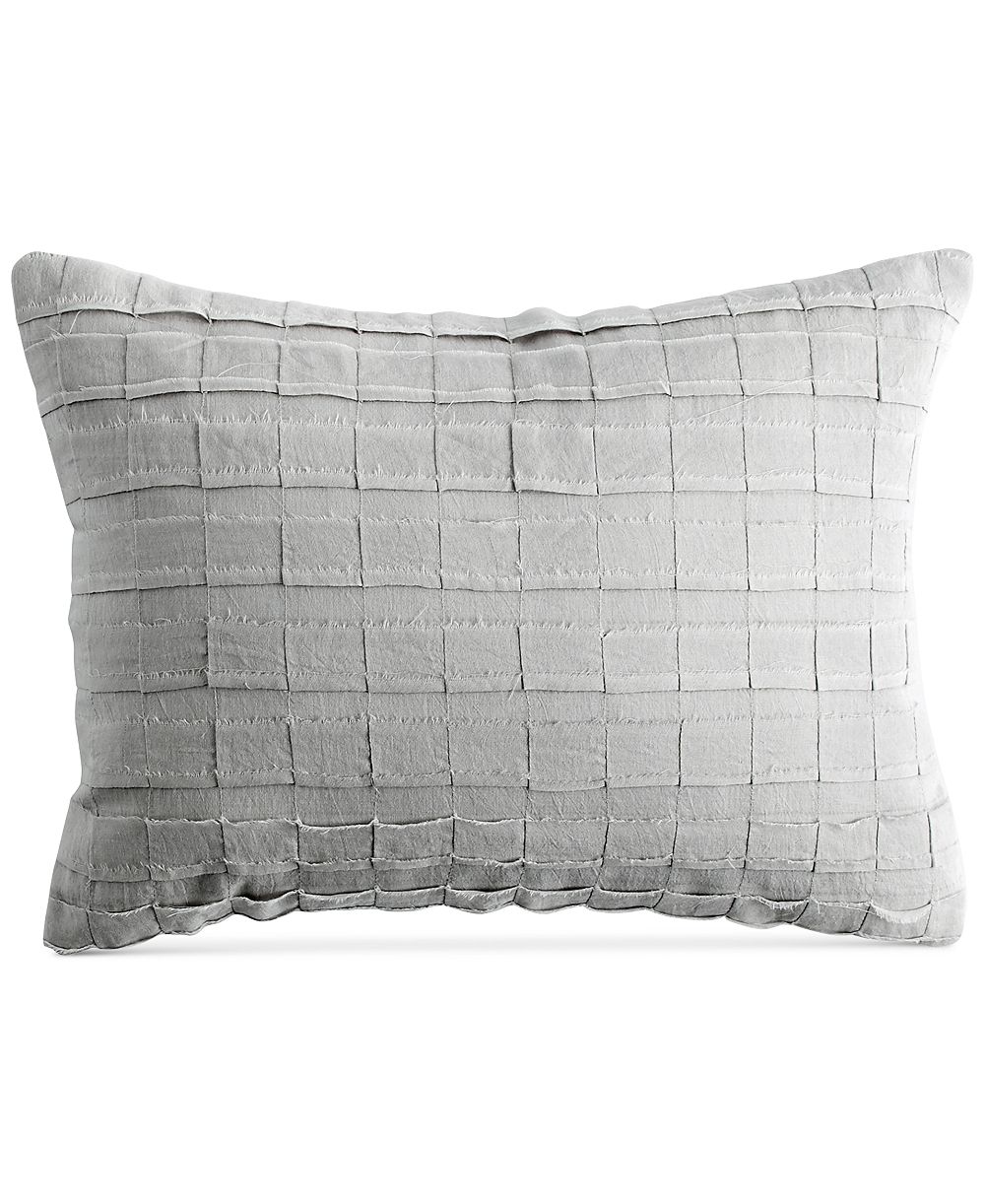 DKNY PURE Pieced Stripe Decorative Pillow, 12" x 16"