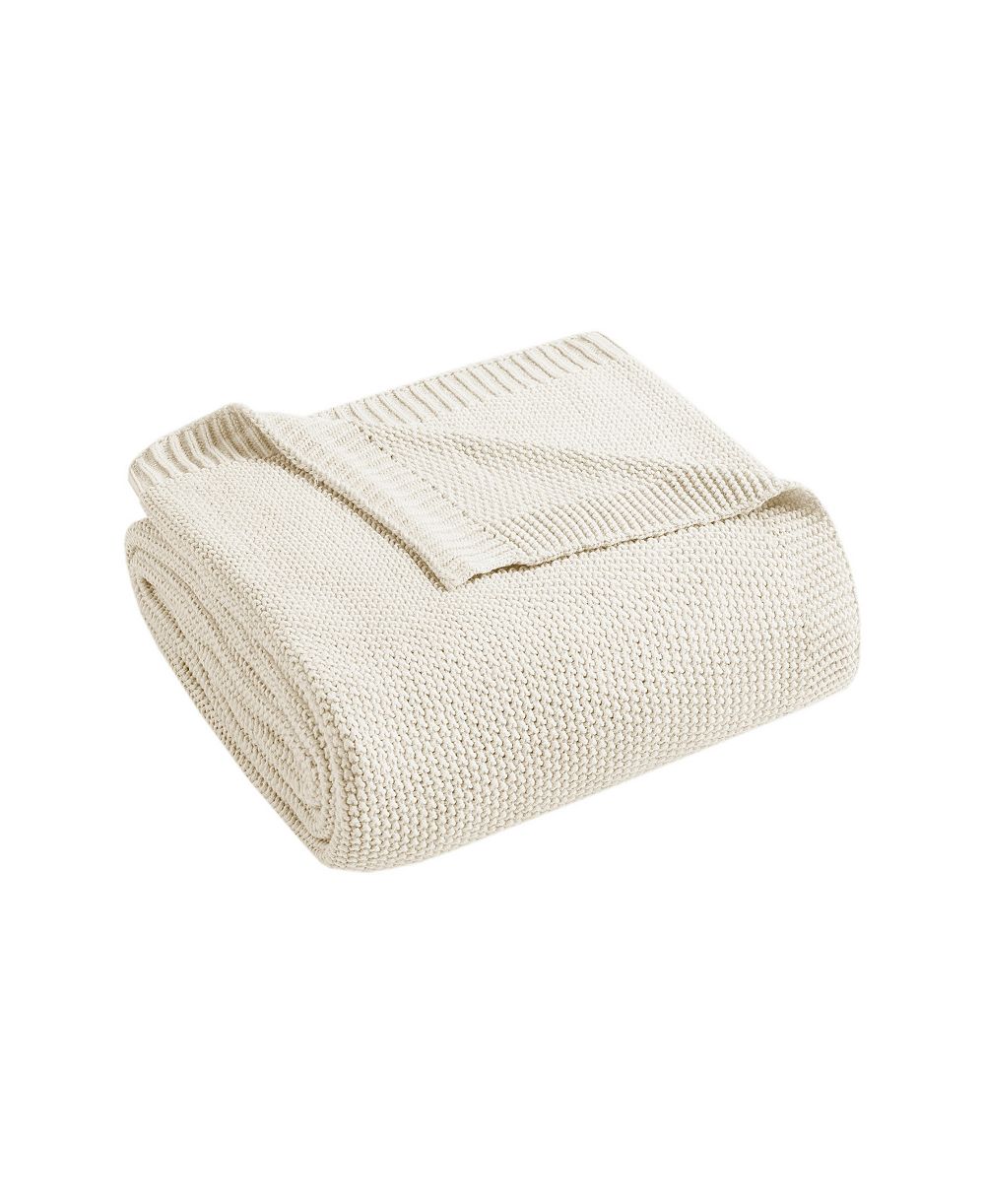 INK+IVY Bree Classic Knit Blanket, Full/Queen