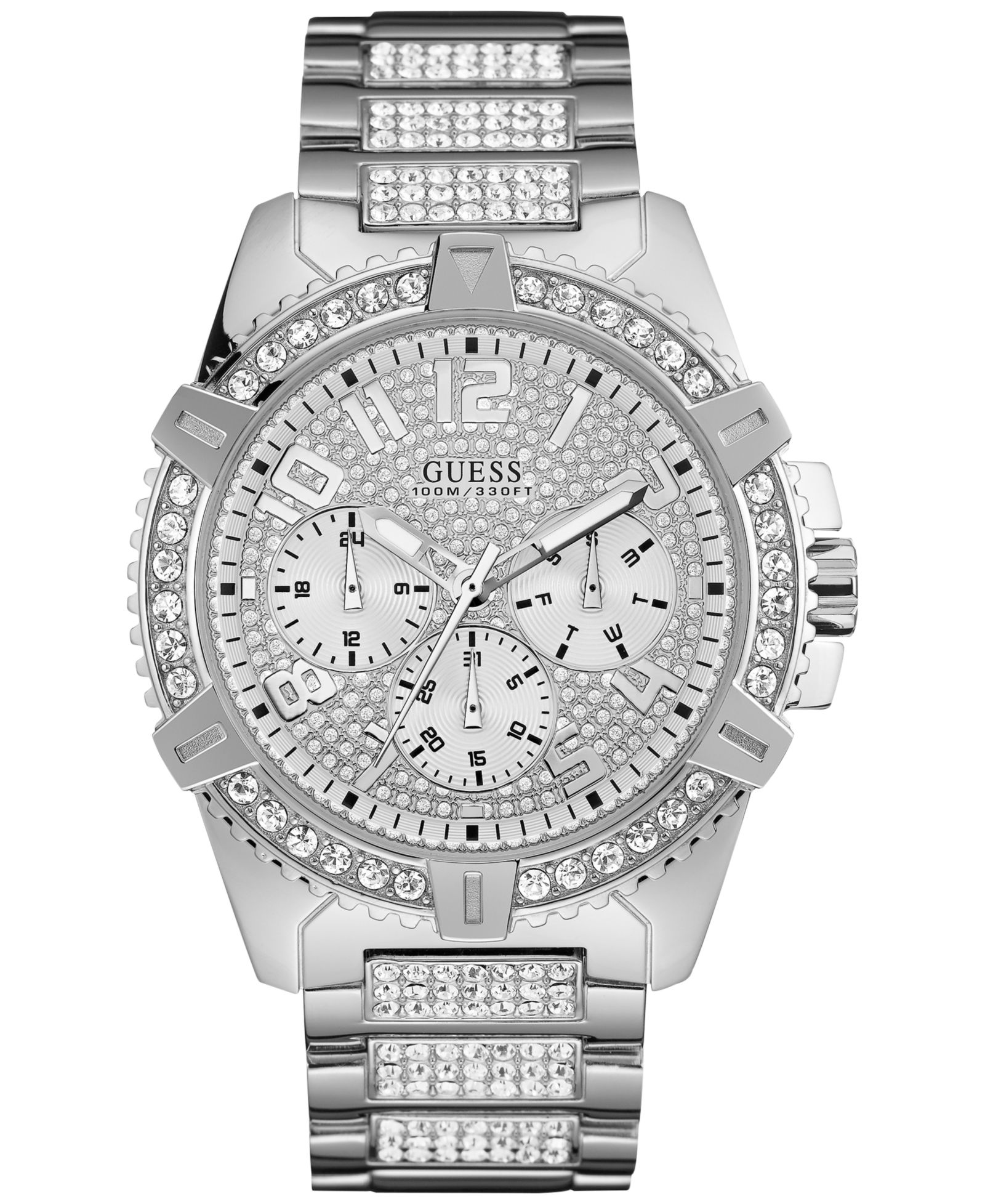GUESS Мужские Stainless Steel Bracelet Watch 50mm