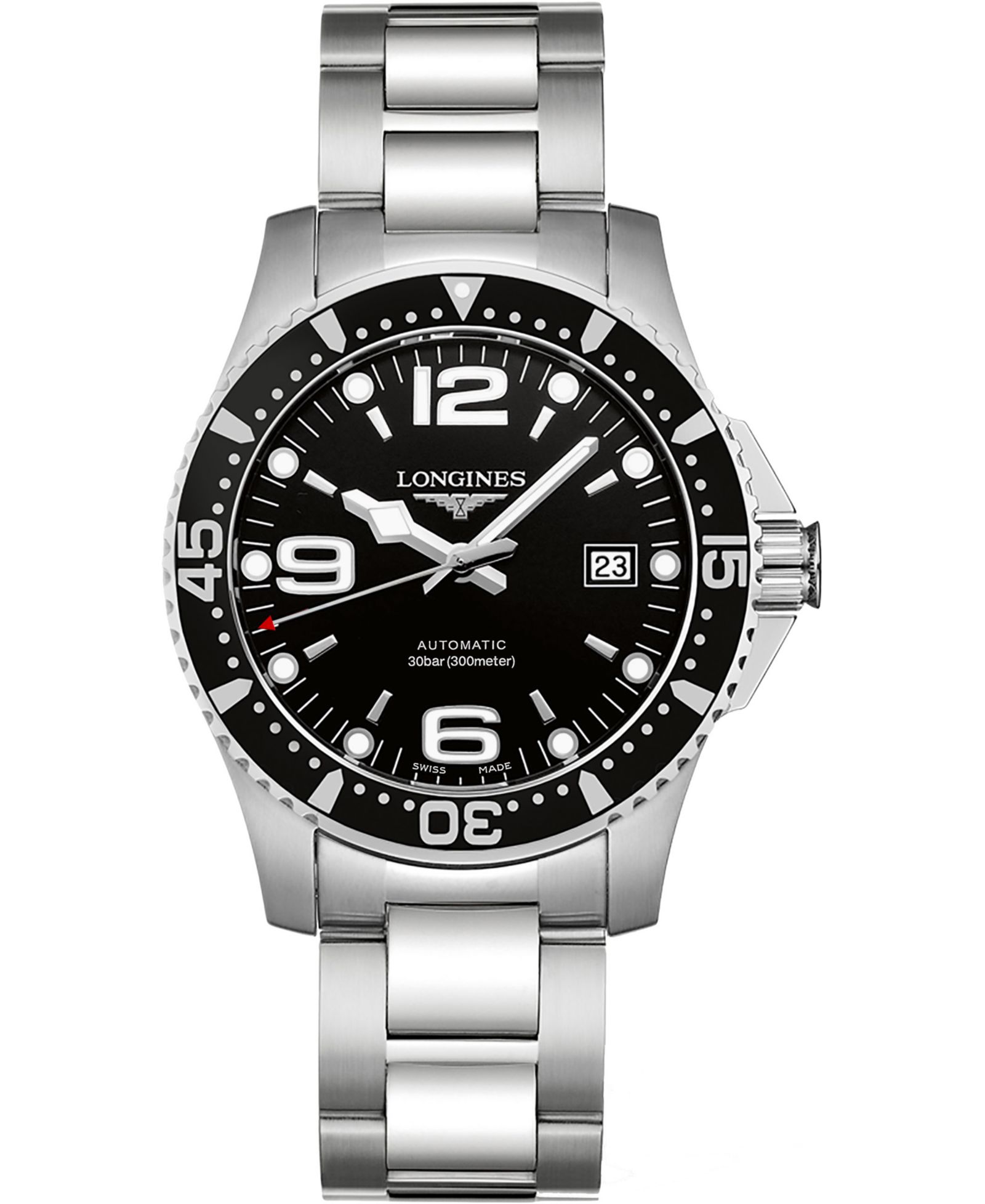 Мужские часы Longines Swiss Automatic HydroConquest Stainless Steel Bracelet Watch 41mm