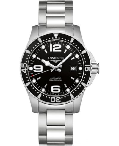 Мужские часы Longines Swiss Automatic HydroConquest Stainless Steel Bracelet Watch 41mm