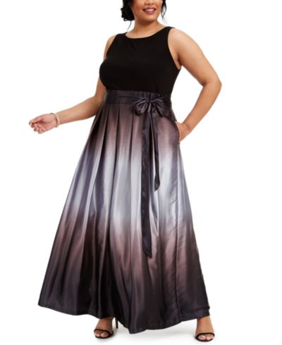 SL Fashions Plus Size Ombre A-Line вечернее платье