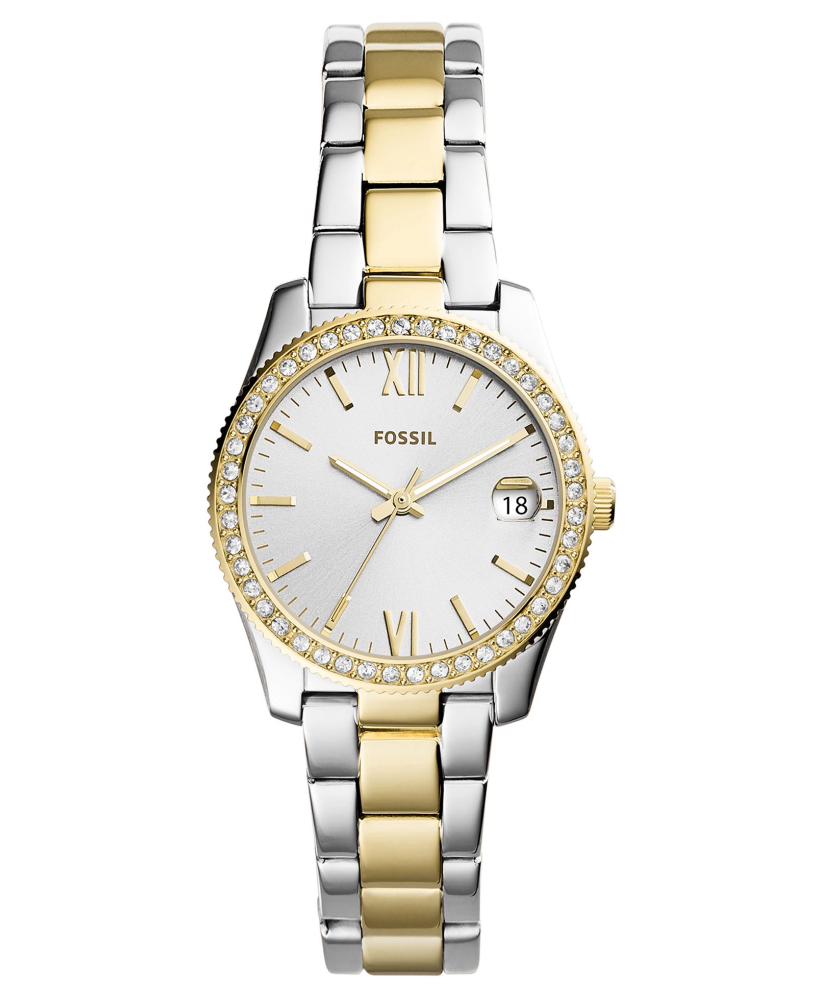 Fossil Women's Scarlette Two-Tone Stainless Steel Bracelet Watch 32mm