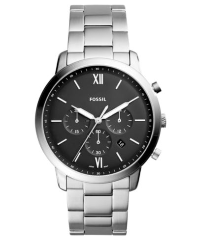 Мужские часы Fossil Neutra Chronograph Stainless Steel Bracelet 44mm