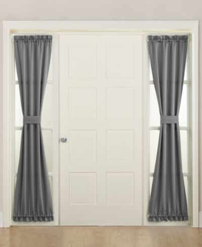Grant Room Darkening Rod Pocket Door Sidelight Curtain Panel