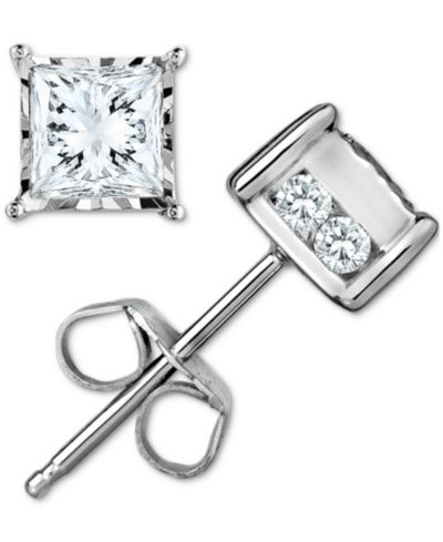 Trumiracle® Diamond Stud Earrings (1/2 ct. t.w.) in 14k White, Yellow or Rose Gold