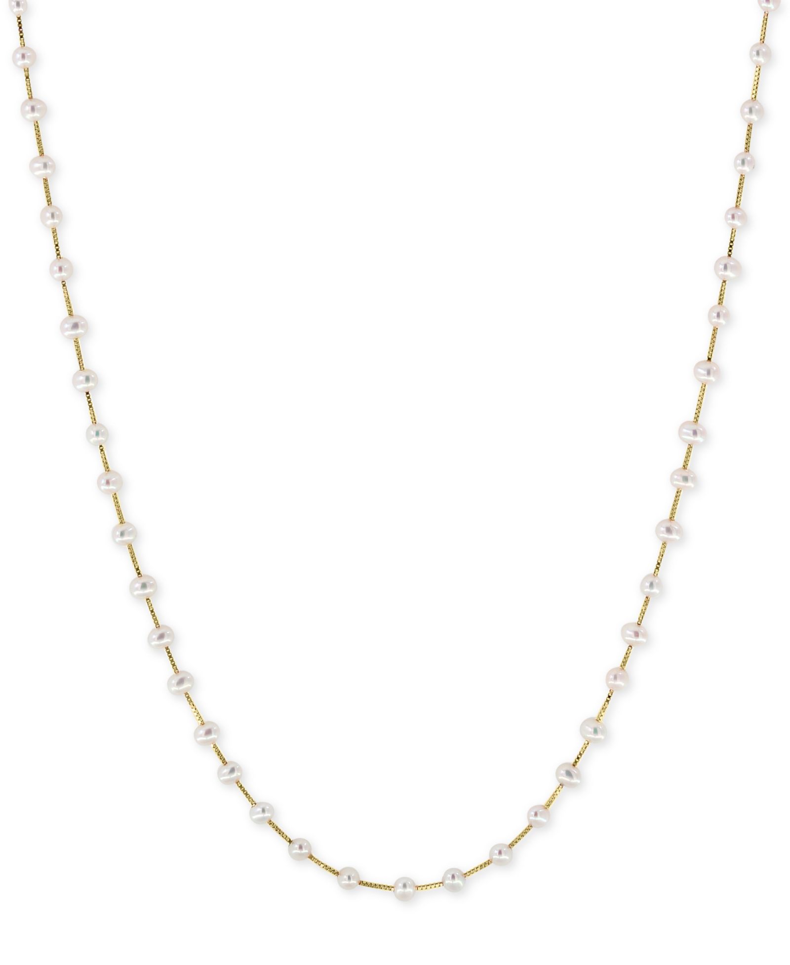 EFFY® ожерелье с культивированным речным жемчугом (3mm) в 14k Gold, 14k White Gold или 14k Rose Gold