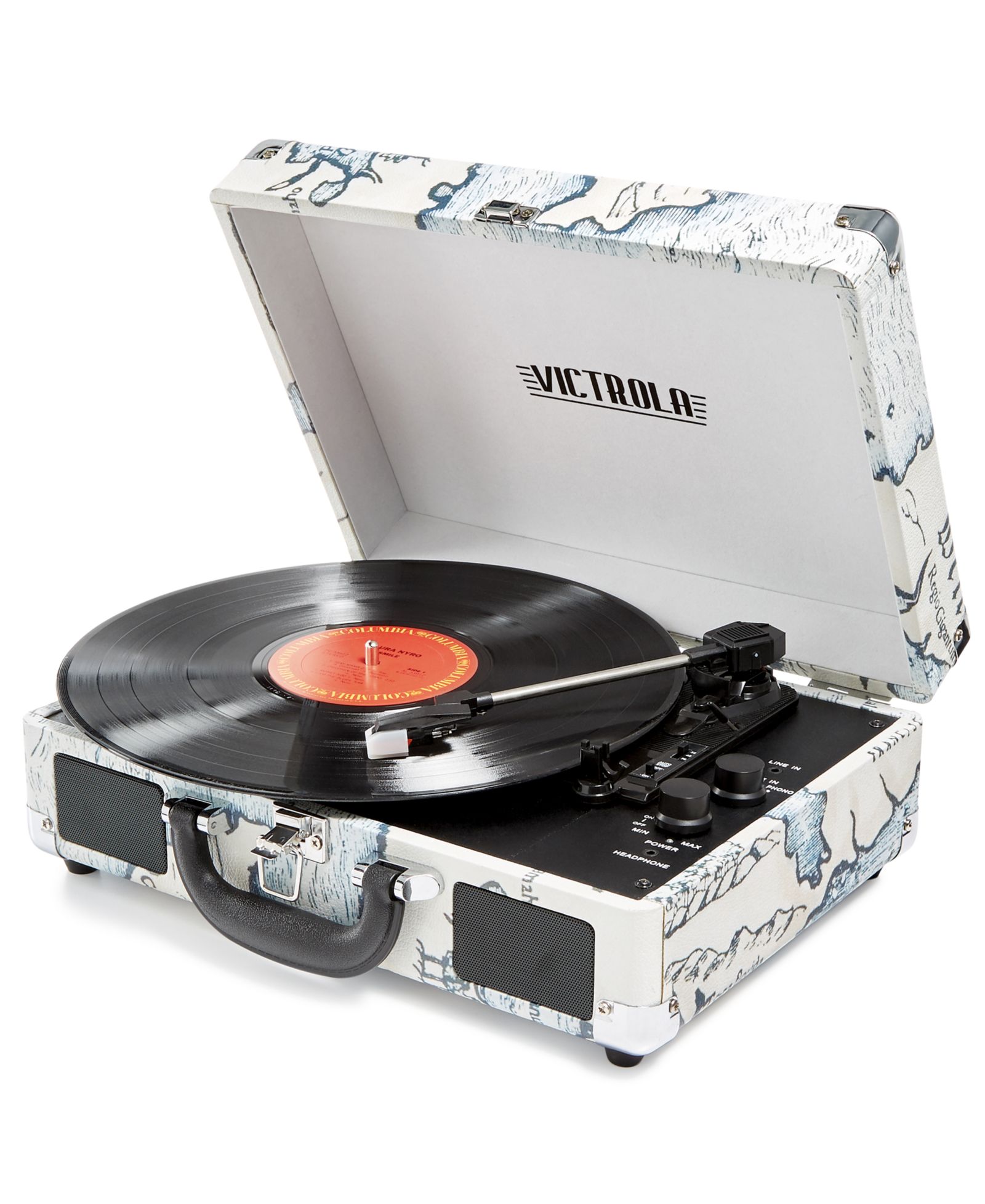 Journey Bluetooth Suitcase Record Player Journey Bluetooth Suitcase Record Player (Tie Dye)