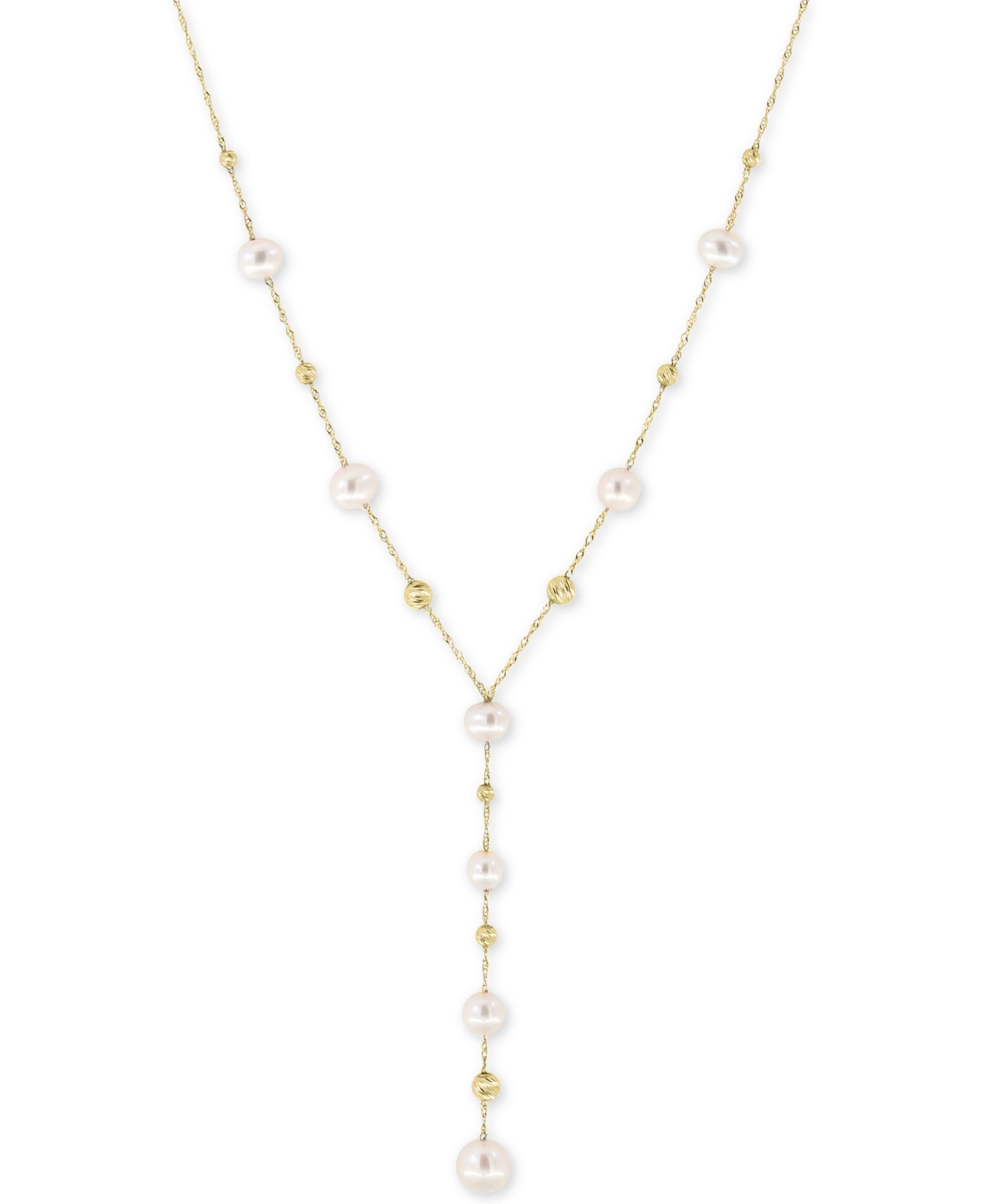EFFY Collection ожерелье Lariat из культивированного речного жемчуга в золоте 14k