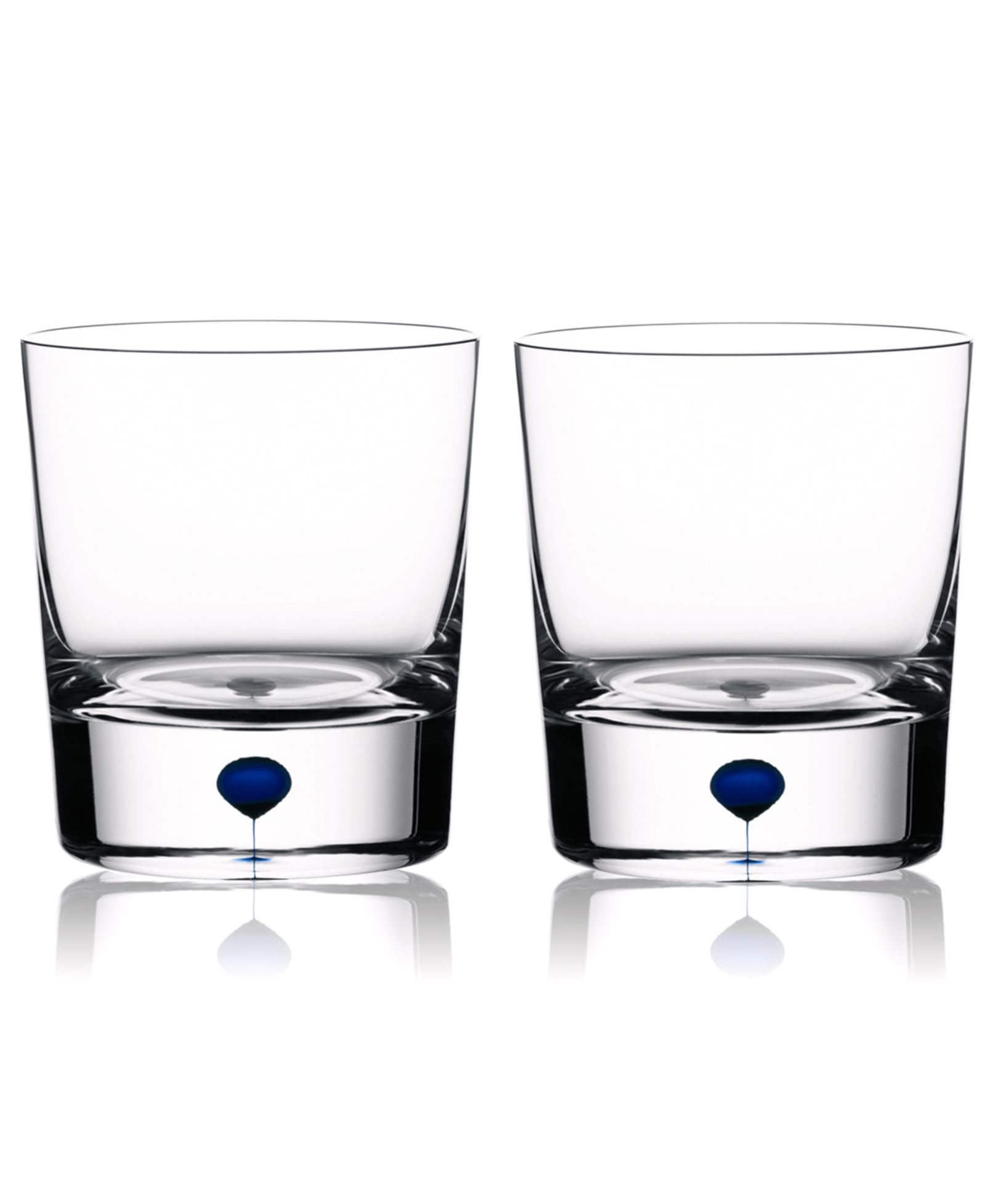 Orrefors Intermezzo Blue Double Old Fashioned, набор стаканов, 2 шт.