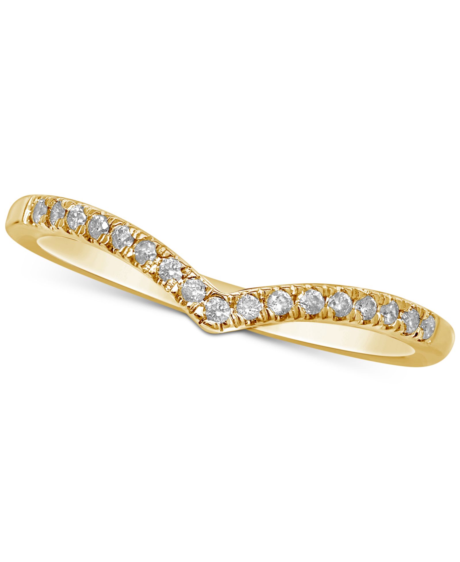 Кольцо с бриллиантами Diamond "V" Stackable