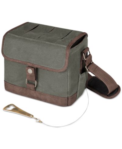 Сумка-холодильник Legacy® by Picnic Time Khaki Green & Brown с открывателем