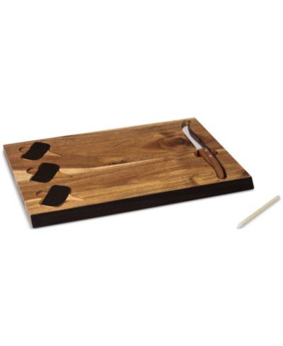 Toscana® by Picnic Time Delio Acacia Wood Cheese Board & Tools Set
