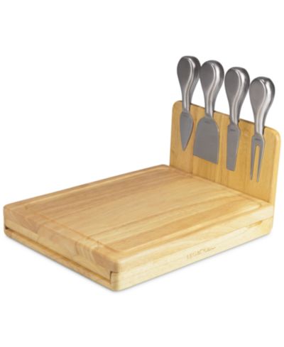 Toscana® by Picnic Time Asiago Rubberwood Cheese Board & Tools Set