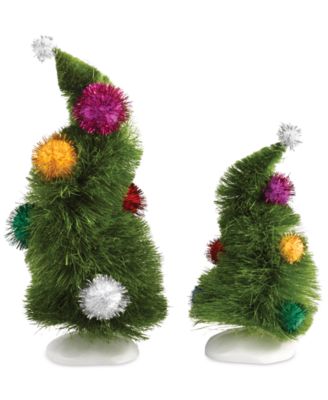 Набор из 2 кривых деревьев Department 56 Grinch Village