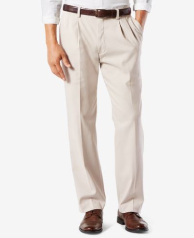 Мужские брюки Dockers Big & Tall, классические плиссированные, эластичные, цвет Khaki