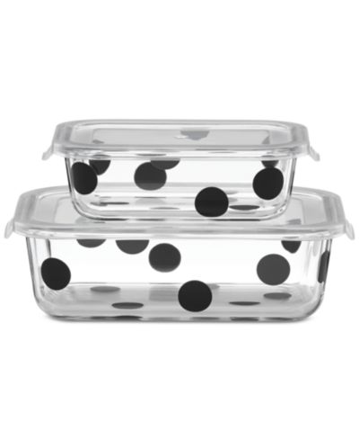 kate spade new york набор контейнеров для хранения Deco Dot, 2 шт