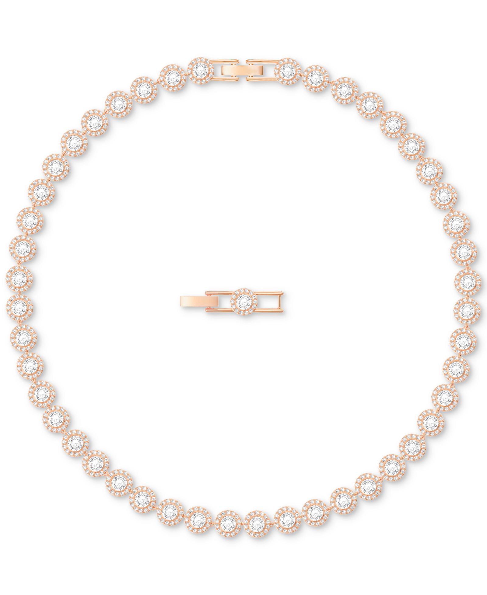 Swarovski ожерелье-чокер с кристаллами Rose Gold-Tone Crystal Halo All-Around