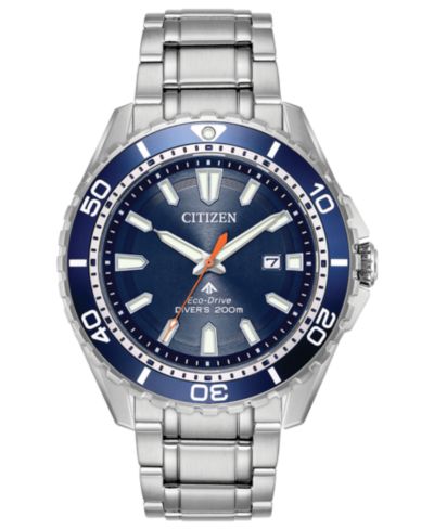 Citizen Eco-Drive Men's Promaster Diver Stainless Steel Bracelet Watch 44mm