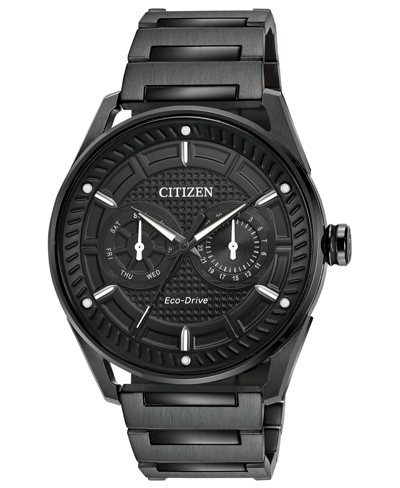 Citizen Drive from Citizen Eco-Drive Мужские Black Stainless Steel Bracelet Watch 42mm