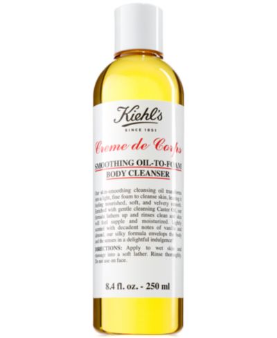 Очищающее масло-пенка для тела Kiehl's Since 1851 Creme de Corps Smoothing, 8.4-oz.