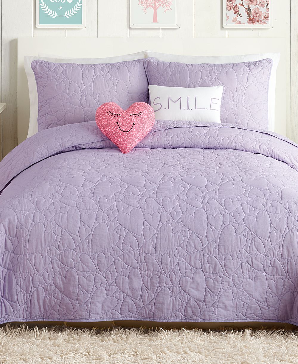 Urban Playground Heart 5-Pc. Quilt Set, Full/Queen
