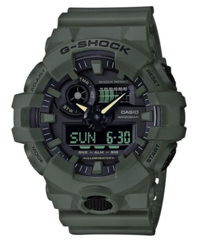 Мужские часы G-Shock Analog-Digital Green Resin Strap 53mm