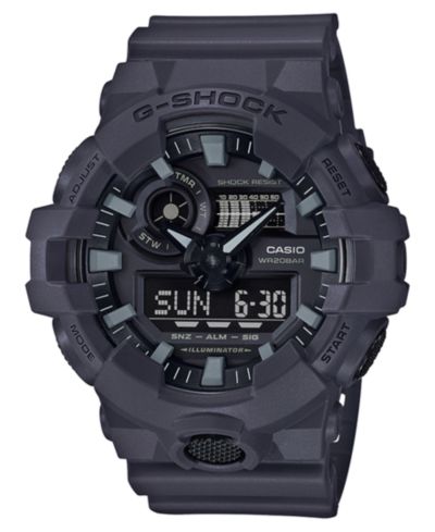 Мужские часы G-Shock Analog-Digital Dark Grey Resin Strap 53mm