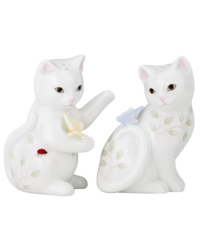 Lenox Butterfly Meadow Kitten Salt & Pepper Shakers
