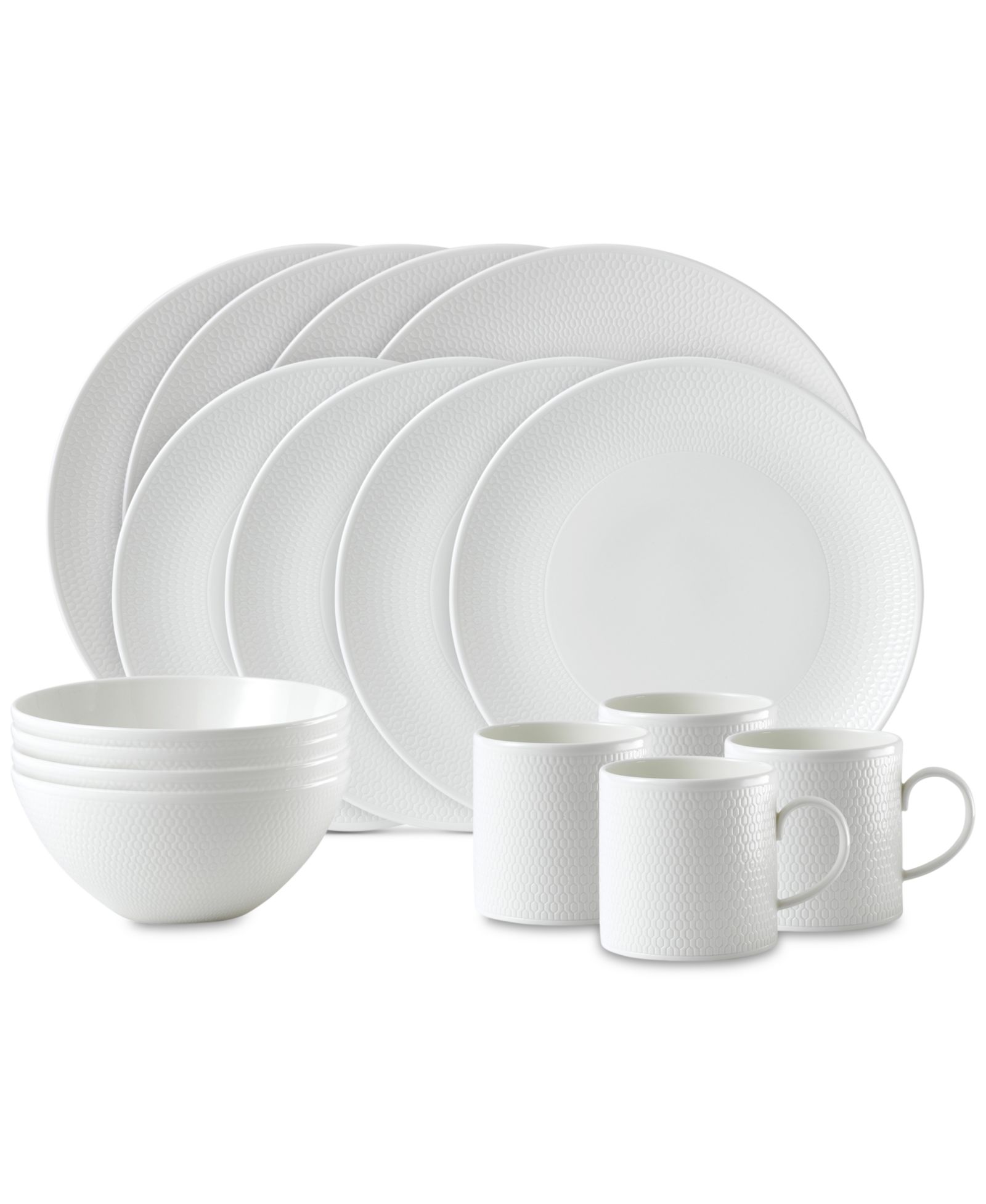 Wedgwood Gio 16-Piece Dinnerware Set, Service for 4
