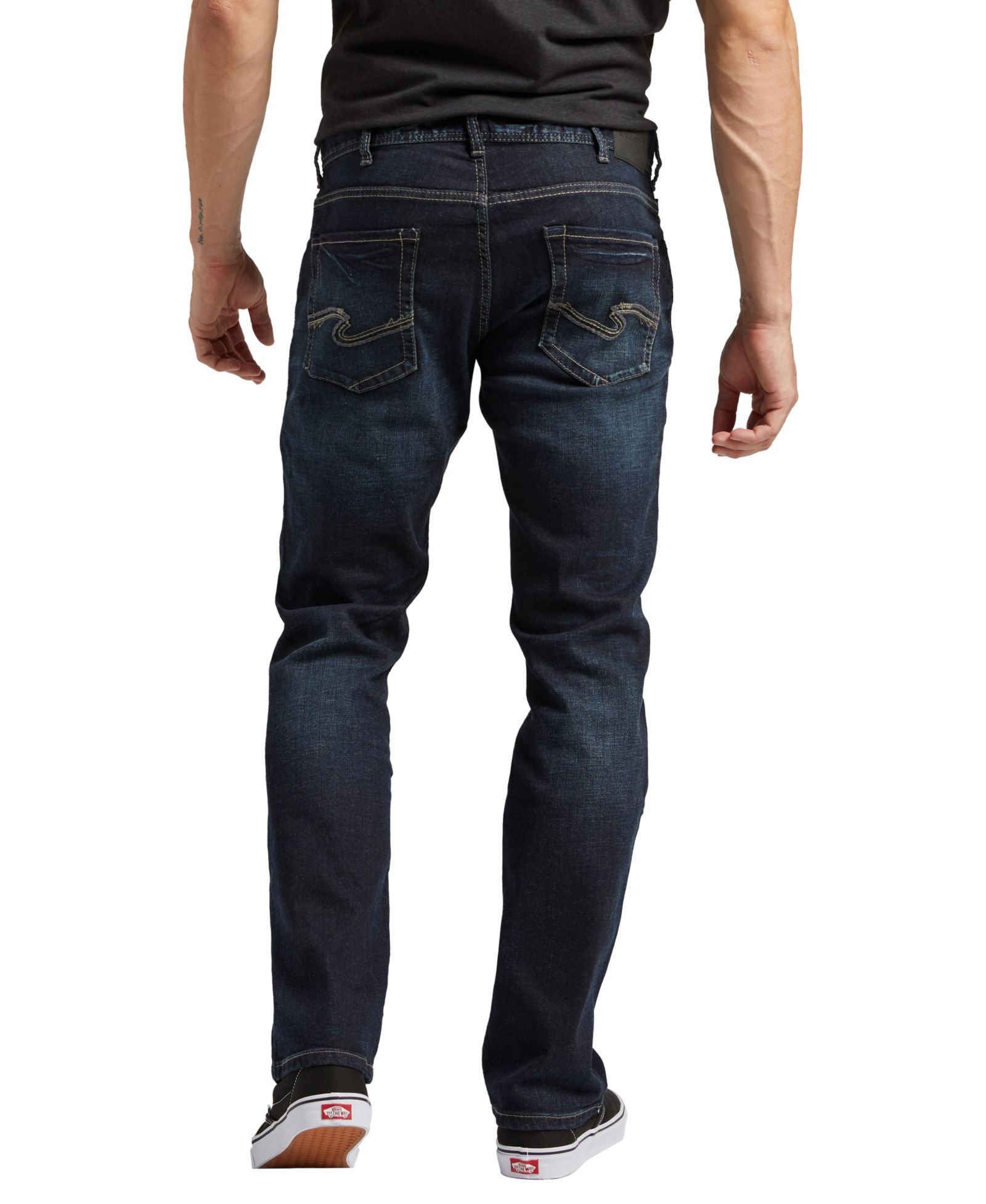 Silver Jeans Co. Men's Allan Classic Fit Slim Stretch Jeans