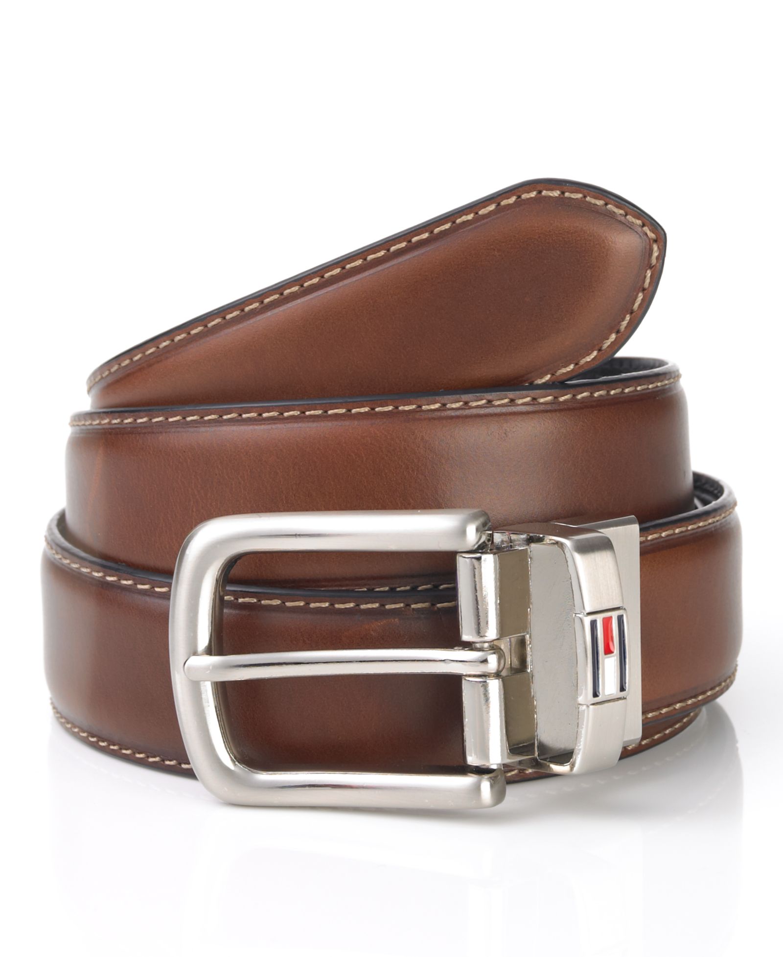 32MM Tommy Hilfiger Leather Reversible Dress Men's Belt