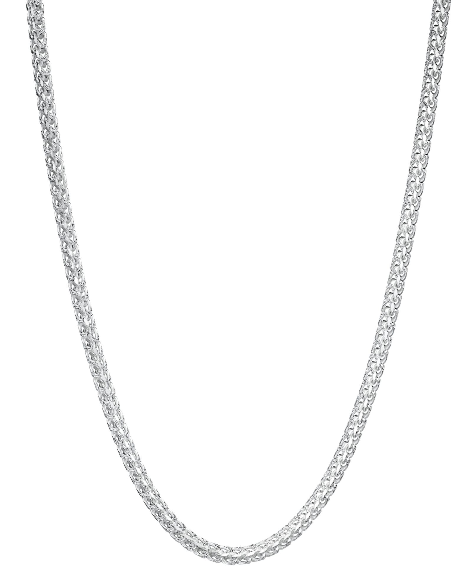 Ожерелье Italian Gold 24" Two-Tone Franco Chain 14k Gold-Plated & Sterling Silver