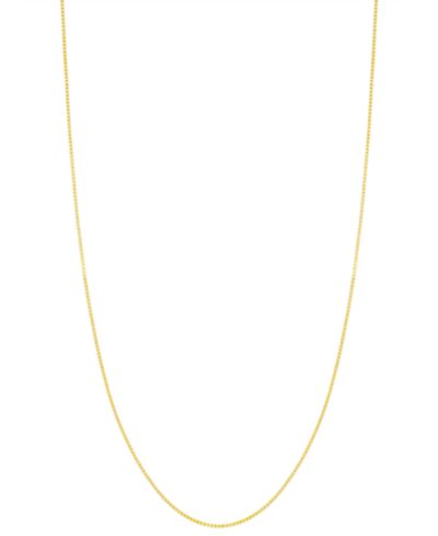 Золотое ожерелье 14k Gold Adjustable Box Chain (5/8mm), 16-20"