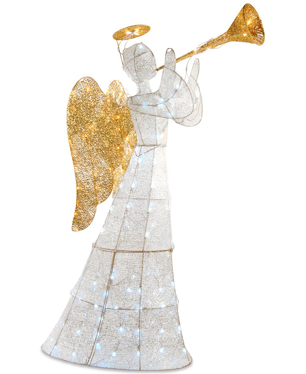 Рождественская фигурка National Tree Company 60" LED Crystal Trumpeting Angel With Halo