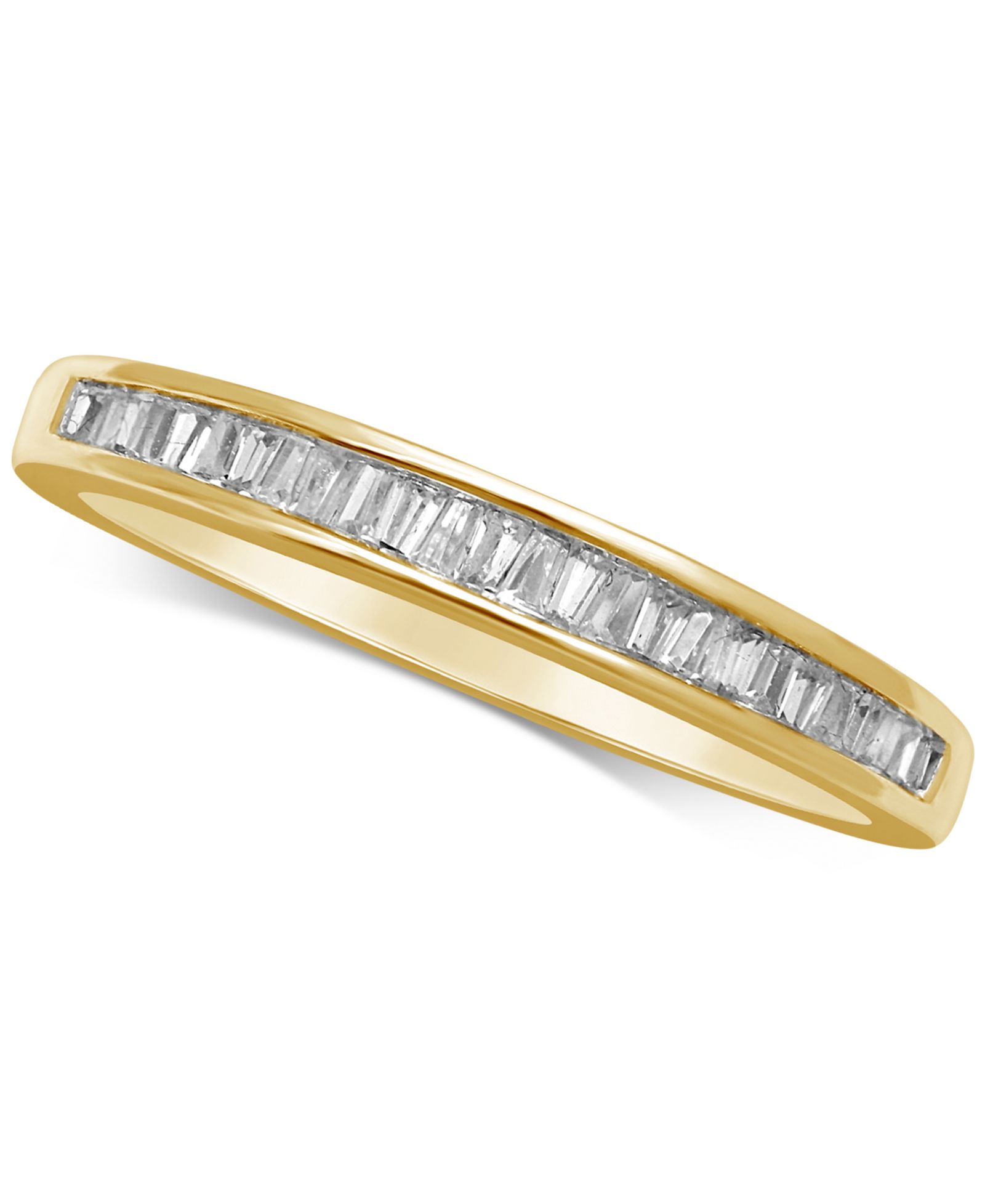 Кольцо с бриллиантовыми вставками (1/7 ct. t.w.) из белого или желтого золота 14k