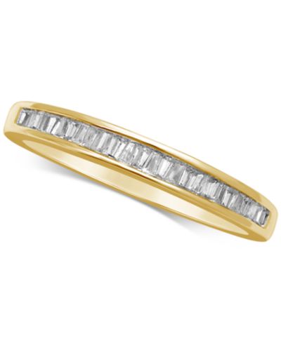 Кольцо с бриллиантовыми вставками (1/7 ct. t.w.) из белого или желтого золота 14k