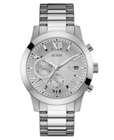 Мужские часы GUESS Chronograph Stainless Steel Bracelet, 45mm