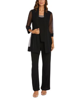 Костюм R & M Richards Embellished Layered-Look Pantsuit