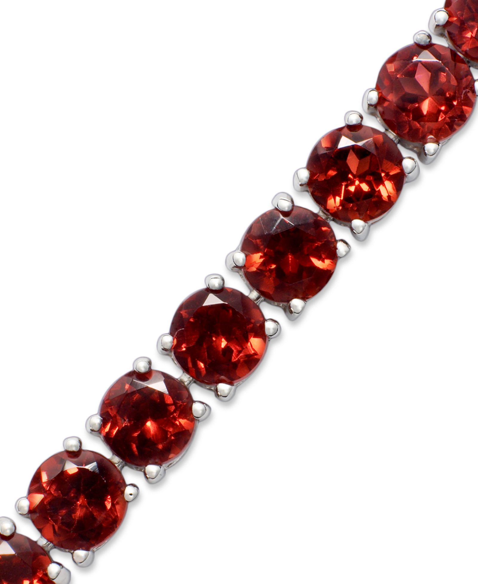 Amethyst Sterling Silver Bracelet (14 ct. t.w.) (Also Available in Garnet and Multi-Stone)