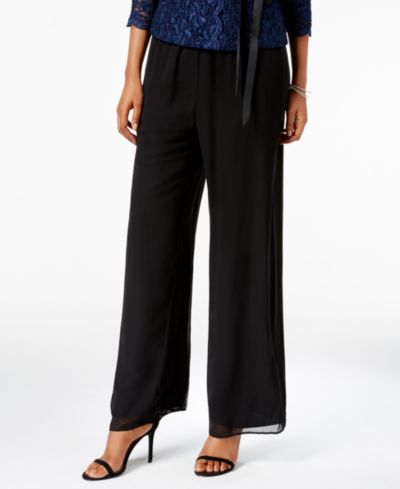 Брюки Alex Evenings Petite Chiffon Palazzo