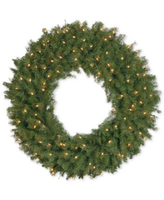 National Tree Company 36" Norwood Fir Wreath With 100 Clear Lights