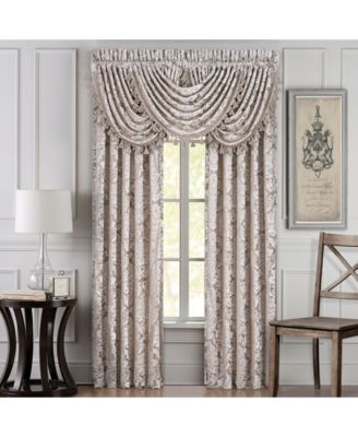 J Queen New York Bel Air Chenille Waterfall Window Valance, 33" x 49"