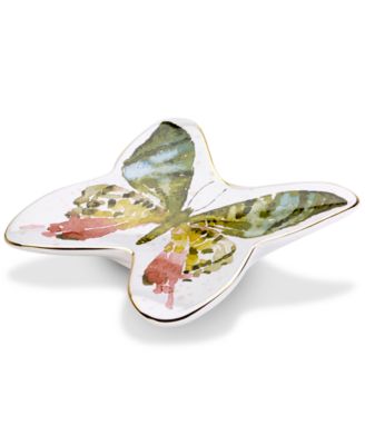 Avanti Butterfly Garden Ceramic Soap Dish