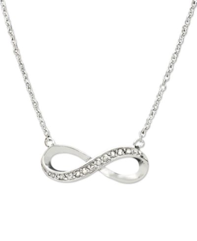 Подвеска Diamond Infinity из стерлингового серебра (1/10 ct. t.w.)