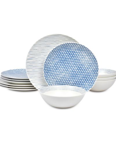 Noritake  Hammock  Coupe 12-Pc. Dinnerware Set, Service for 4