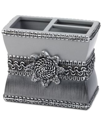 Avanti Braided Medallion Colorblocked Toothbrush Holder