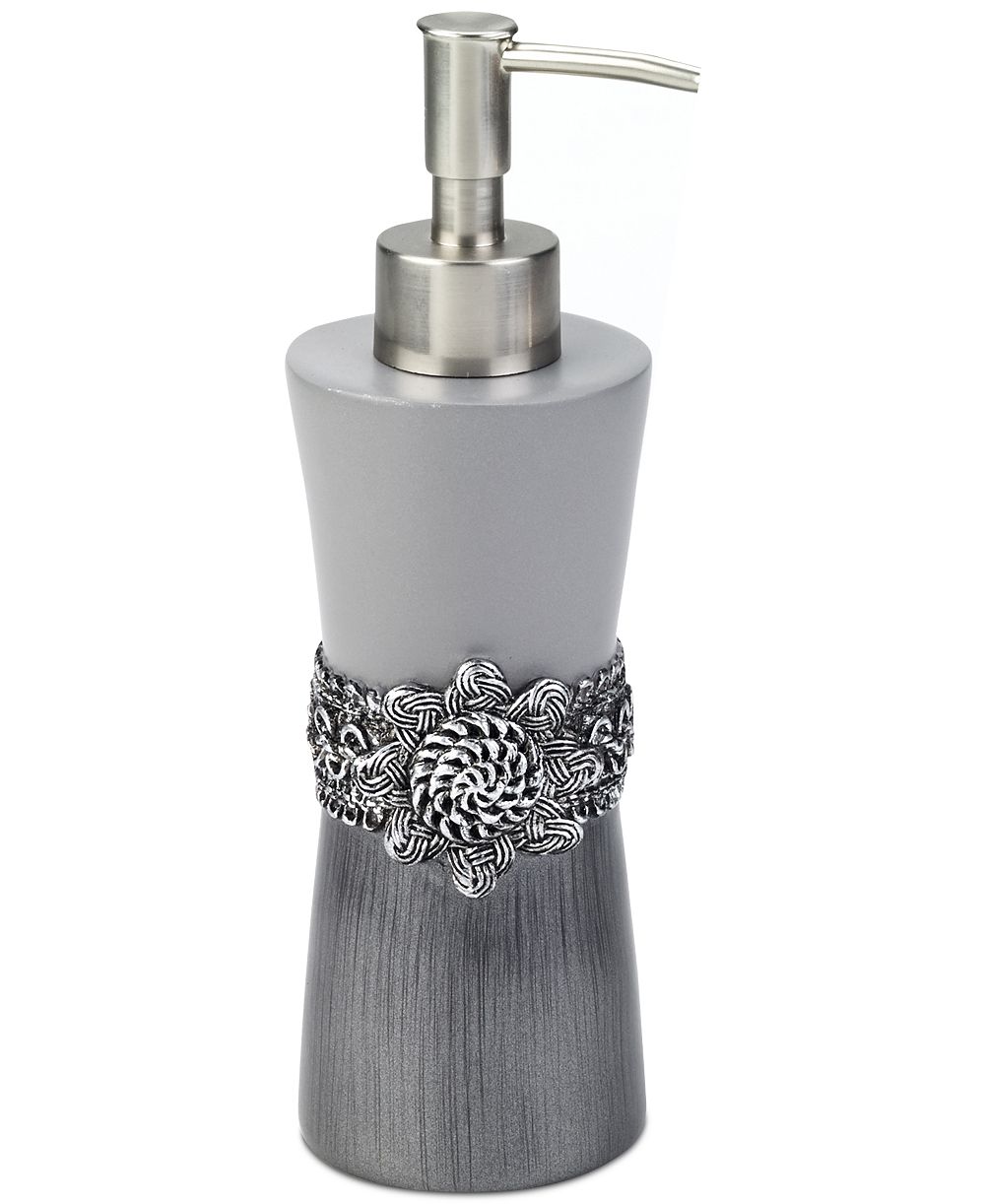 Avanti Braided Medallion Colorblocked Soap/Lotion Dispenser