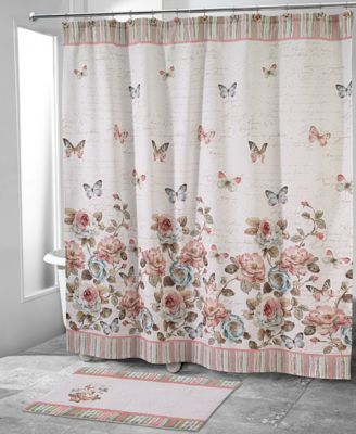 Avanti Butterfly Garden Printed Shower Curtain, 72" x 72"